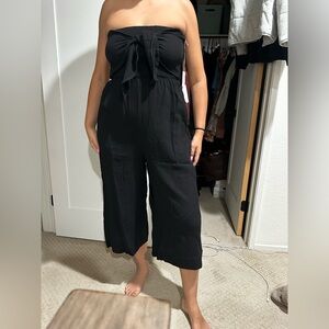 bishop + young Black Jumpsuit